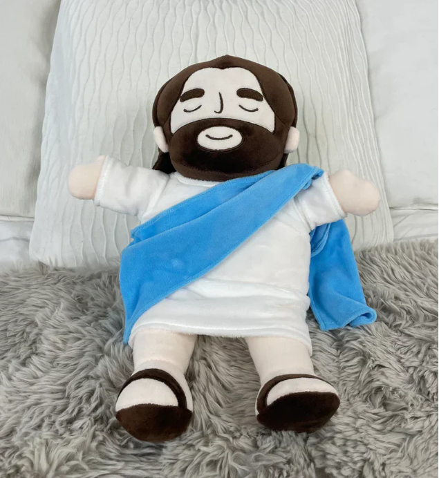 Pelucia Jesus Com Respiração e Luz