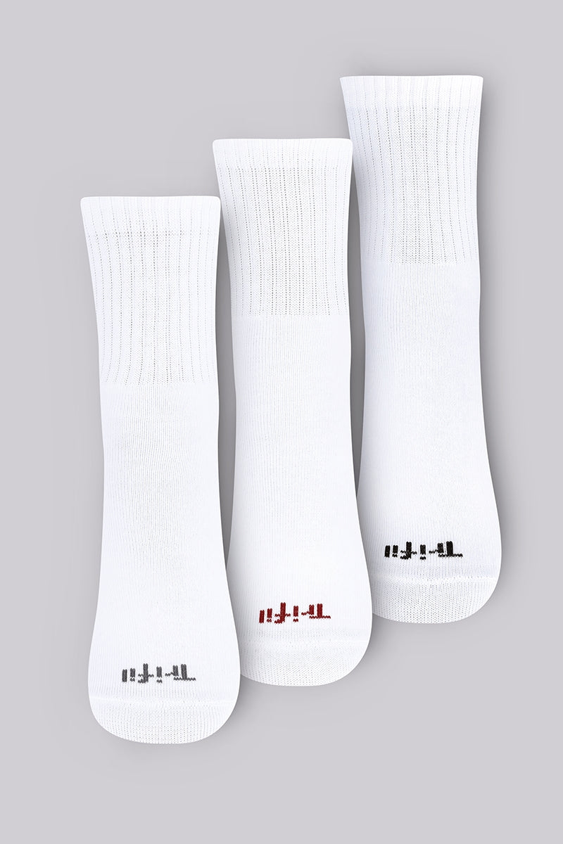 Kit com 3 Meias Cano Médio Esportiva