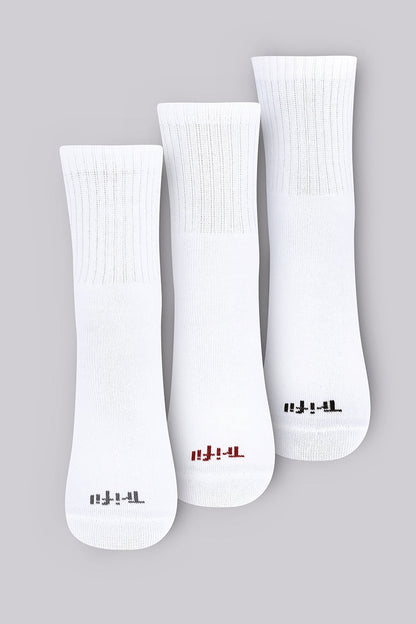 Kit com 3 Meias Cano Médio Esportiva
