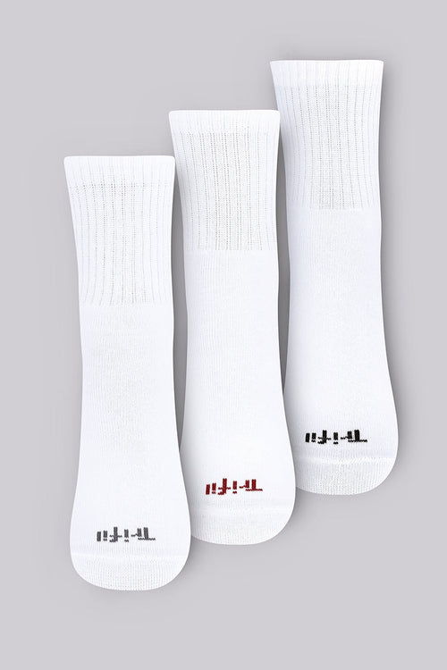 Kit com 3 Meias Cano Médio Esportiva