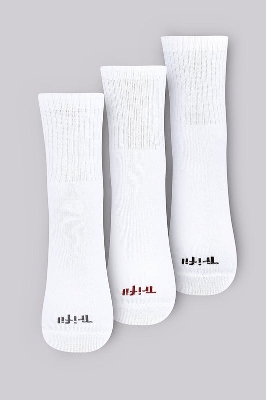 Kit com 3 Meias Cano Médio Esportiva