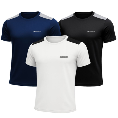 Kit 3 Camisas Dry Fit Masculino Academia Tecido Leve Musculação e Treino