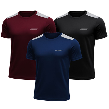 Kit 3 Camisas Dry Fit Masculino Academia Tecido Leve Musculação e Treino