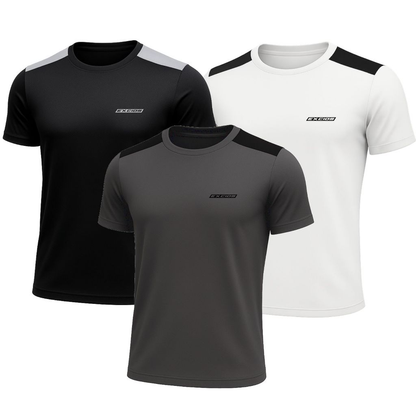 Kit 3 Camisas Dry Fit Masculino Academia Tecido Leve Musculação e Treino