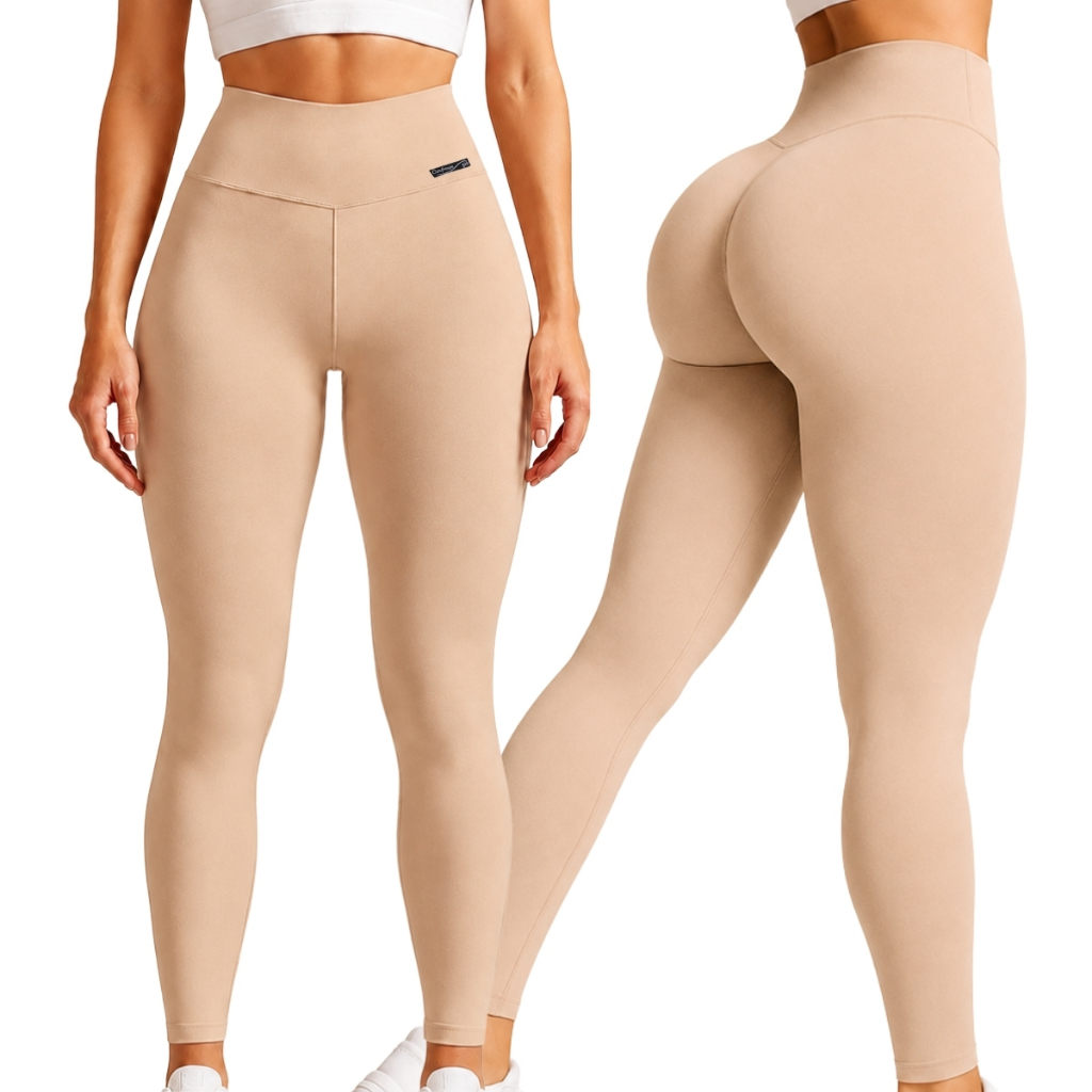 Kit 2 Calças Leggings Cintura Alta e Modeladora Feminina